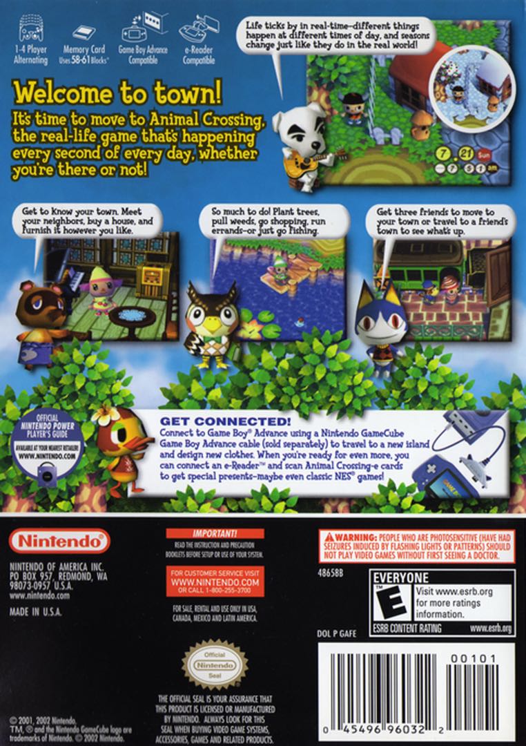 Animal Crossing Box Art - Back