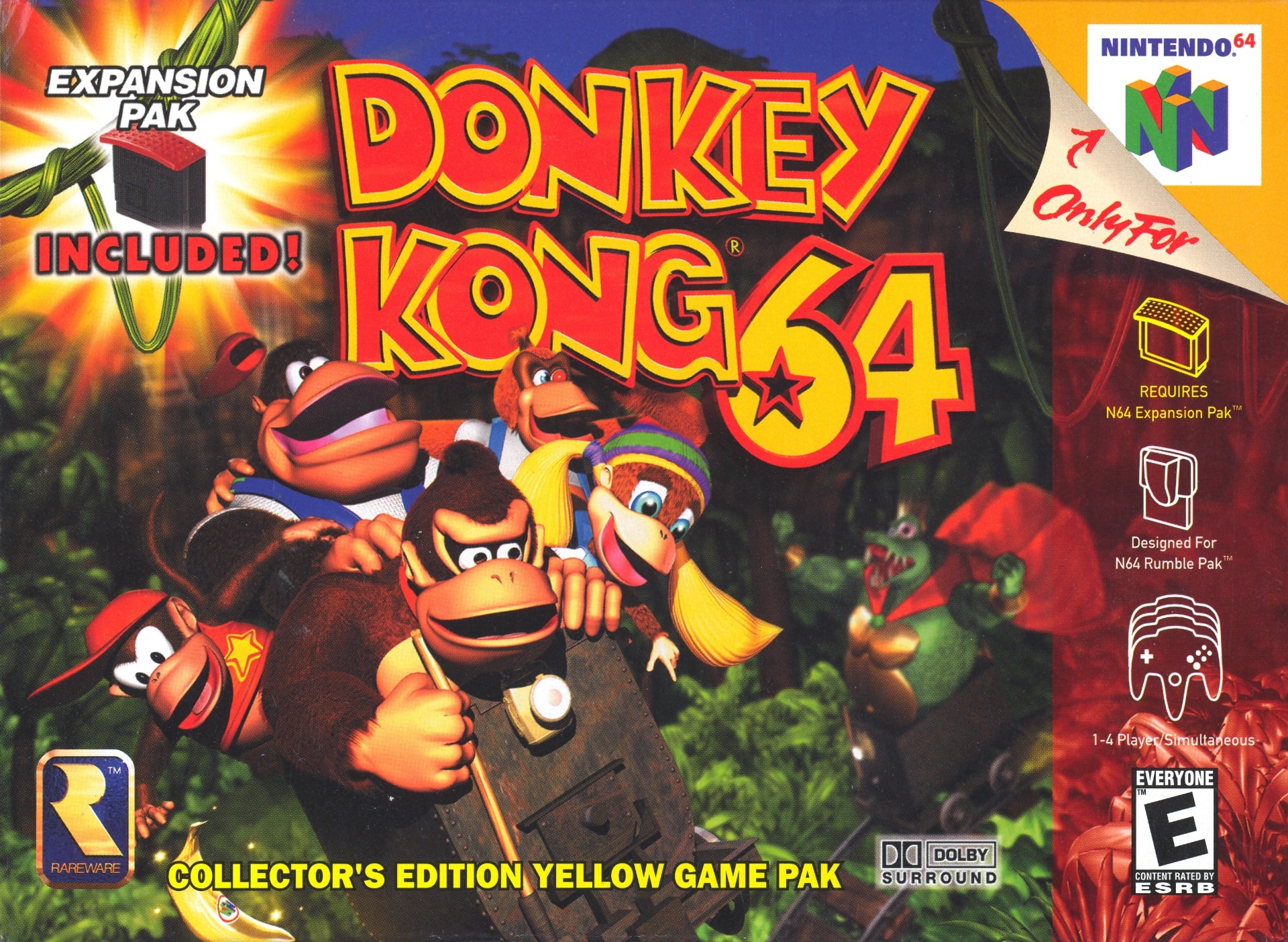 Donkey Kong 64 Box Art_Front