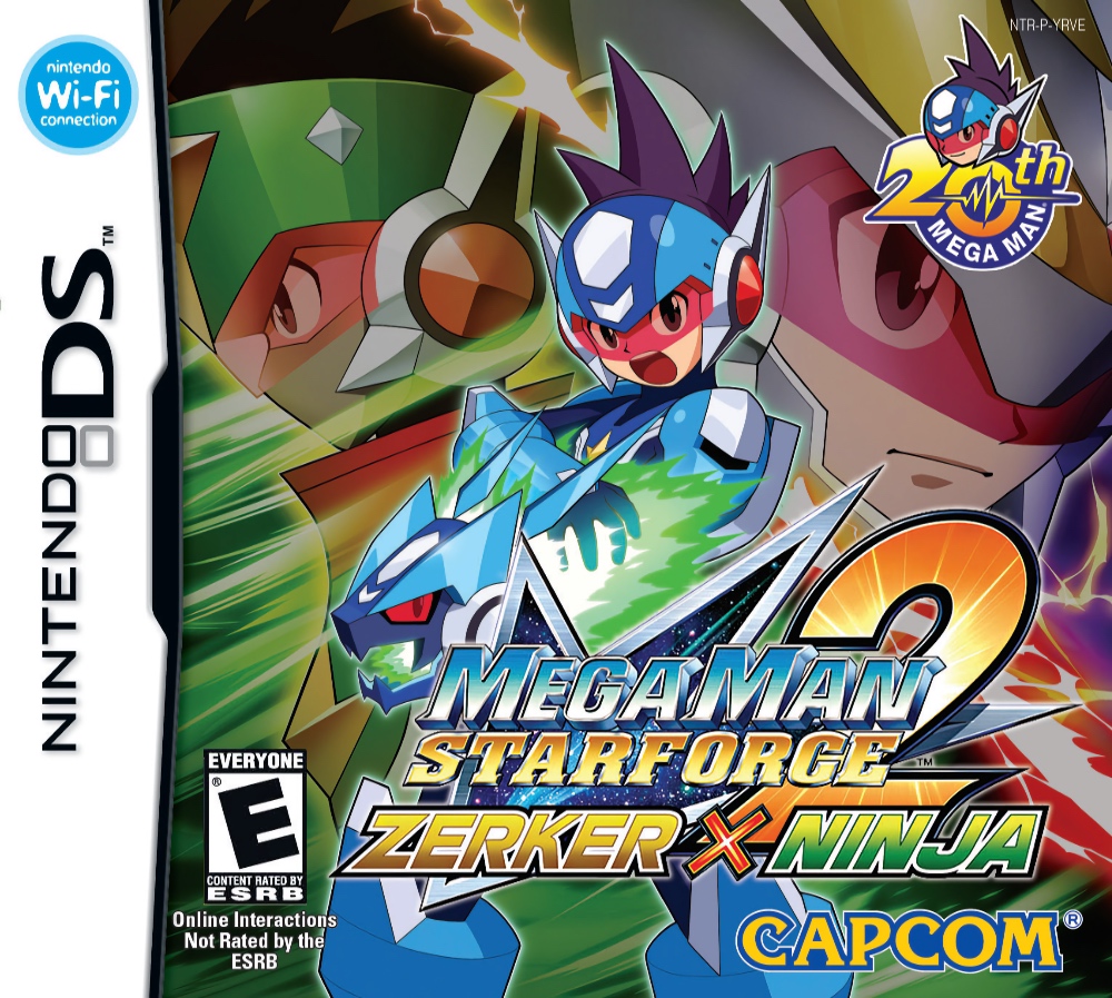 Mega Man Star Force 2 - Zerker × Ninja Box Art - Front