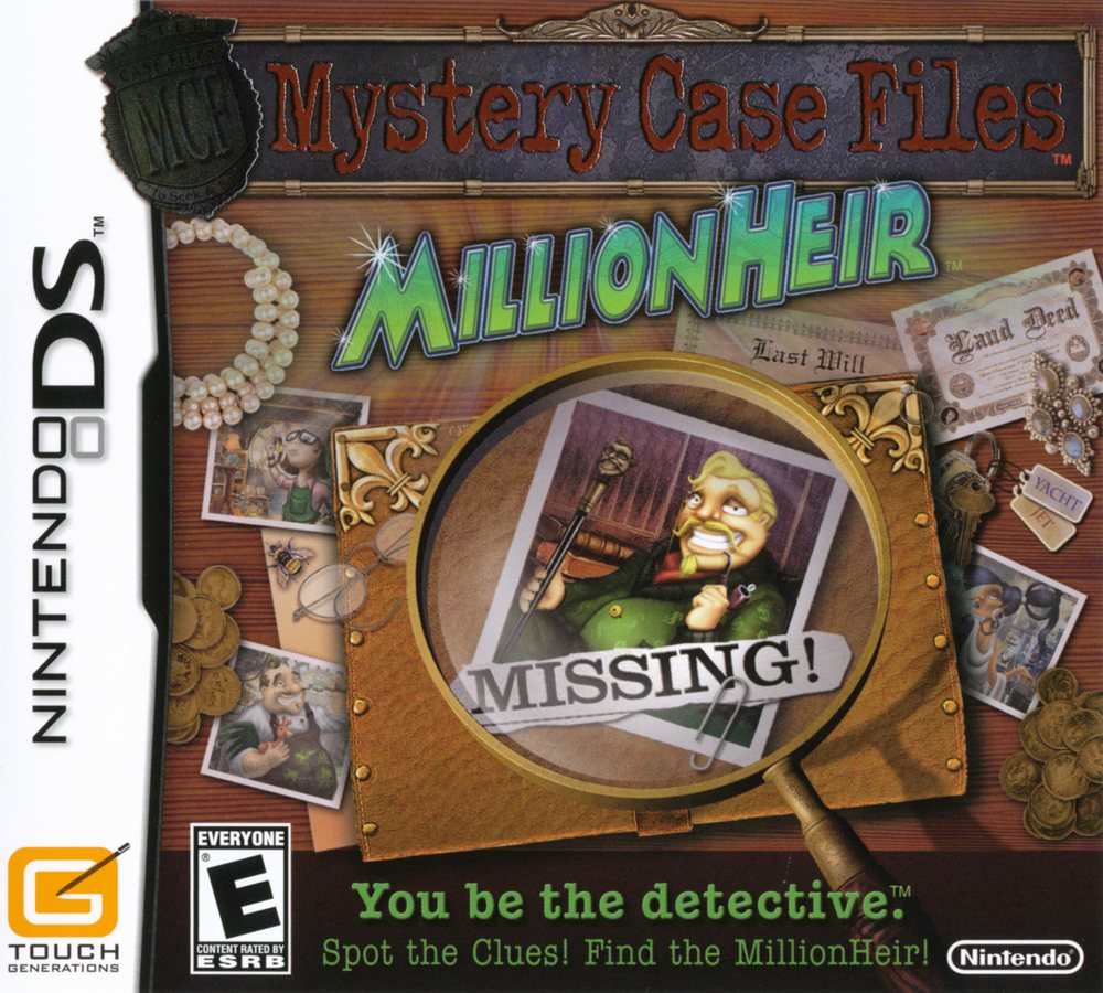 Mystery Case Files - MillionHeir Box Art - Front