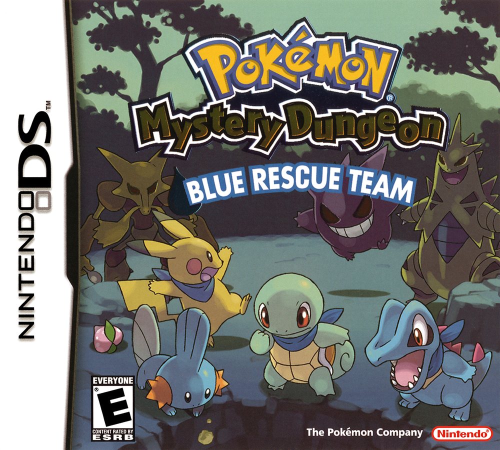 Pokémon Mystery Dungeon - Blue Rescue Team Box Art - Front