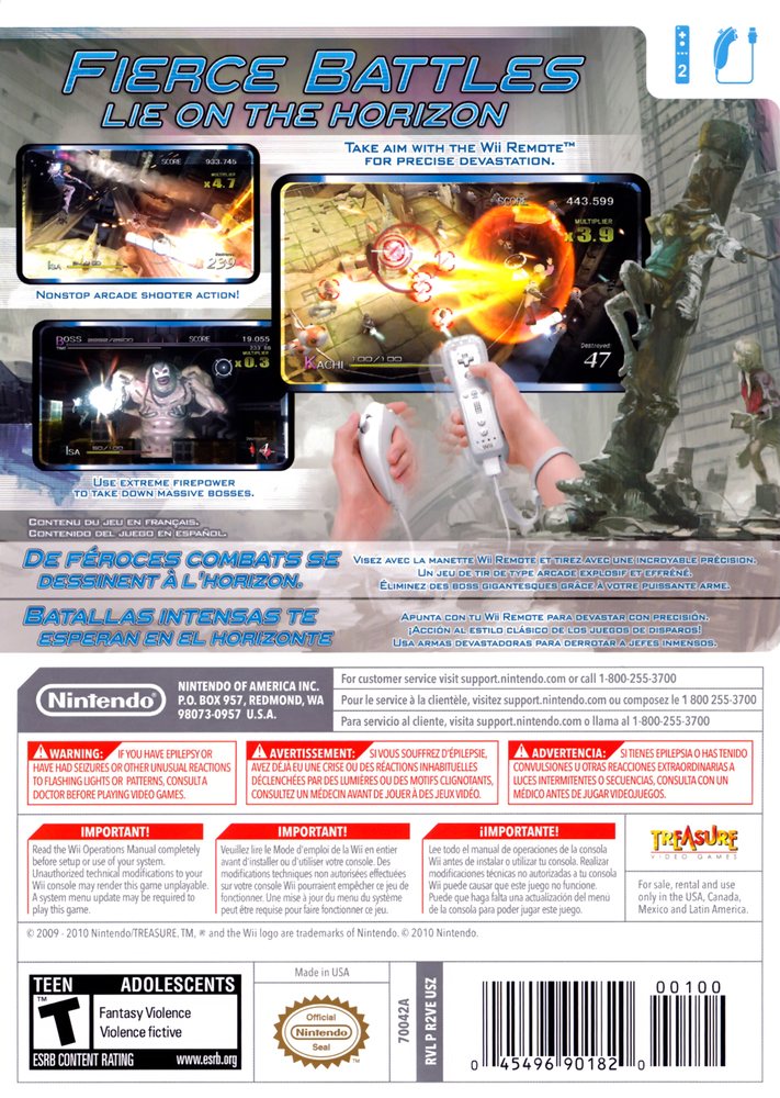 Sin & Punishment - Star Successor Box Art - Back
