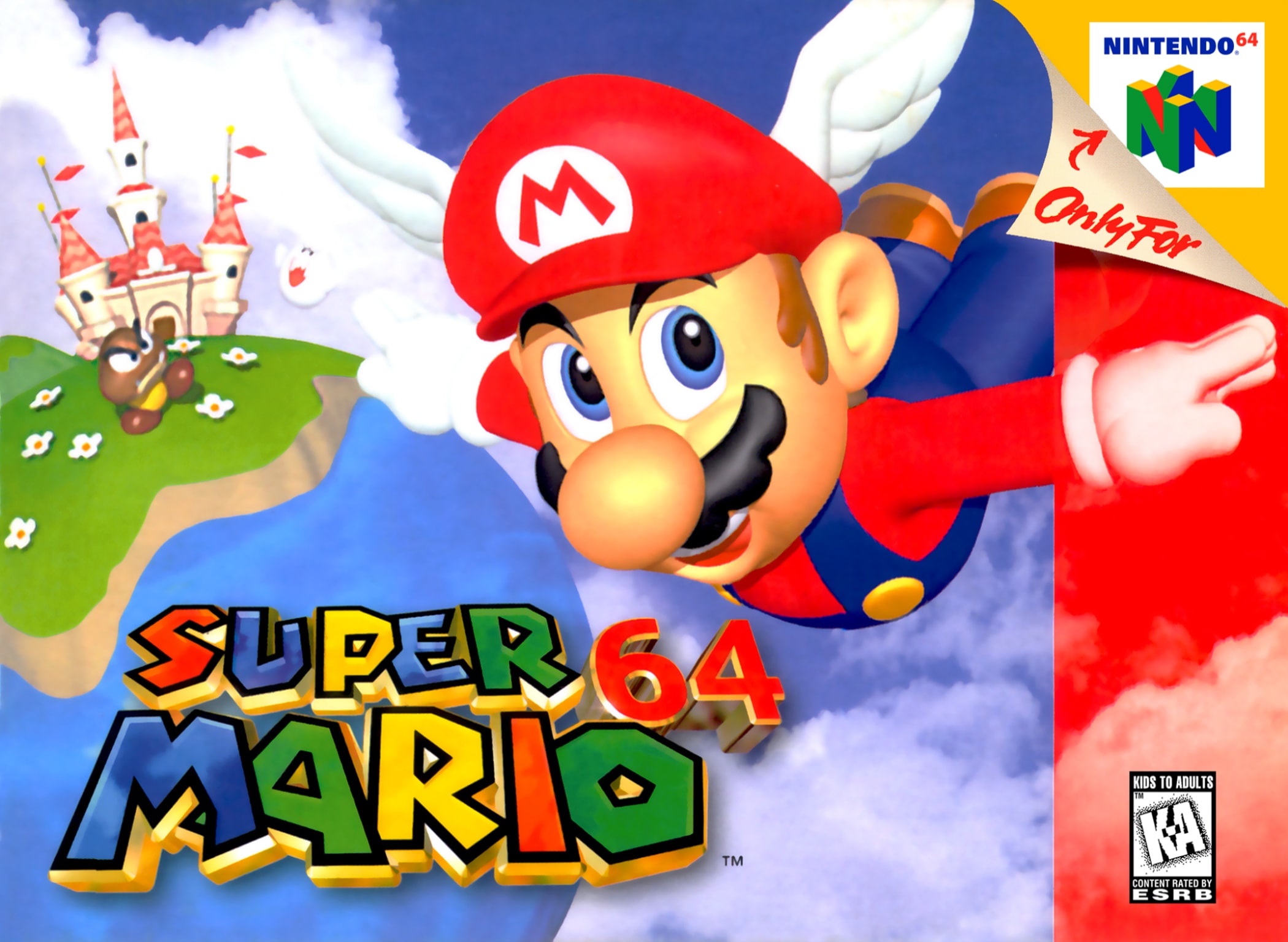 Super Mario 64 Box Art_Front