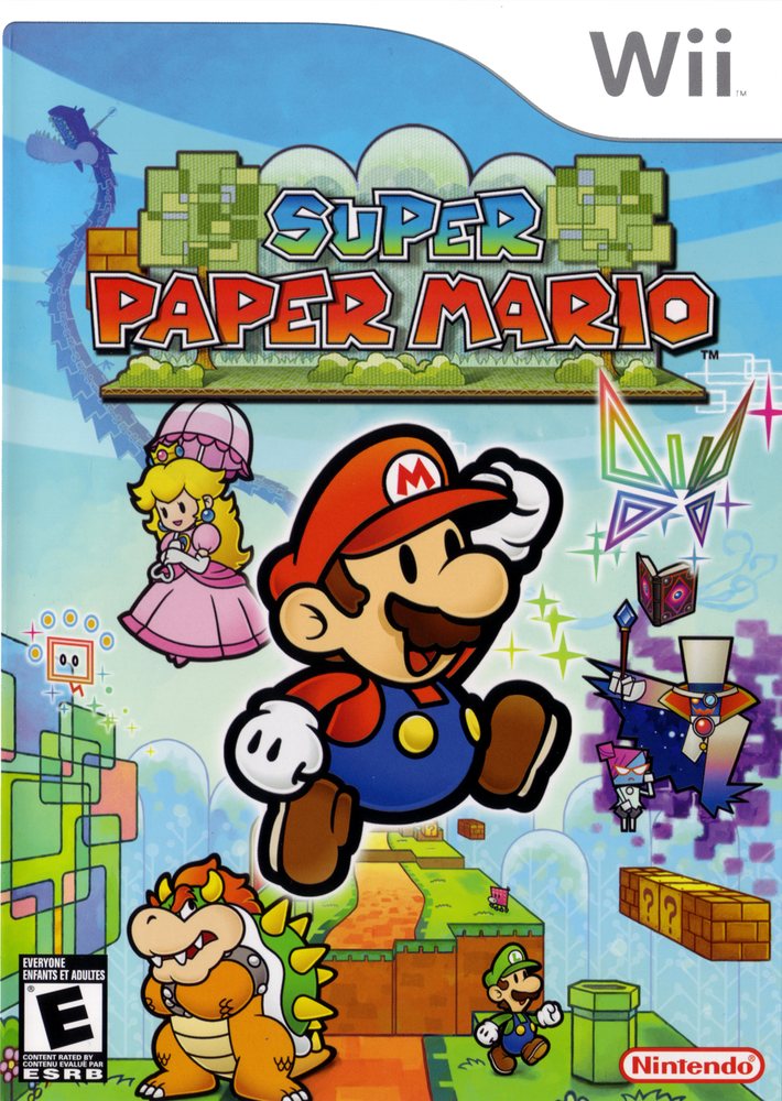 Super Paper Mario Box Art - Front