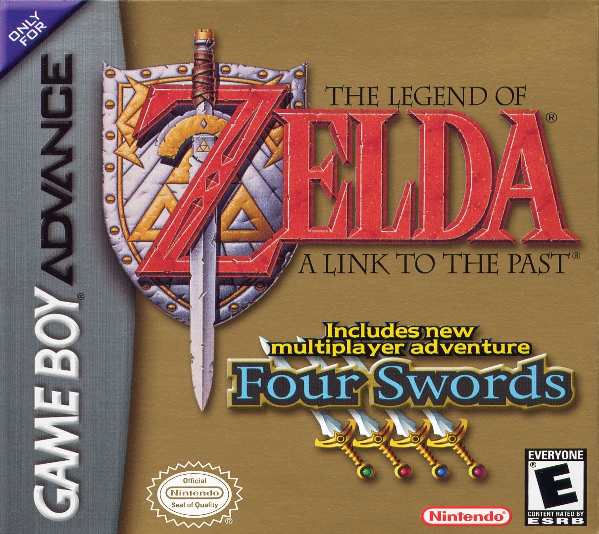 The Legend of Zelda - A Link to the Past + Four Swords Box Art - Front
