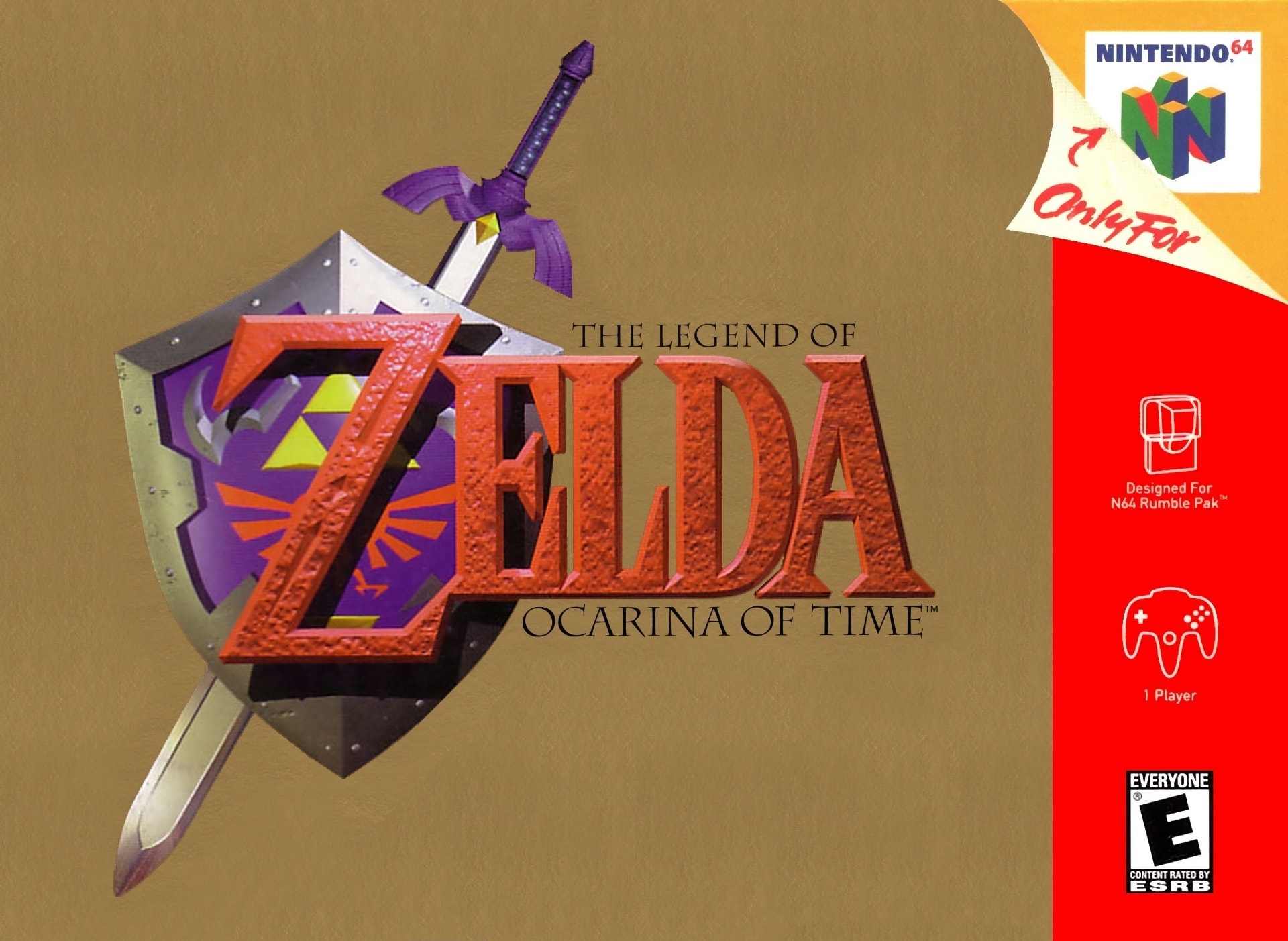 The Legend of Zelda - Ocarina of Time Box Art_Front