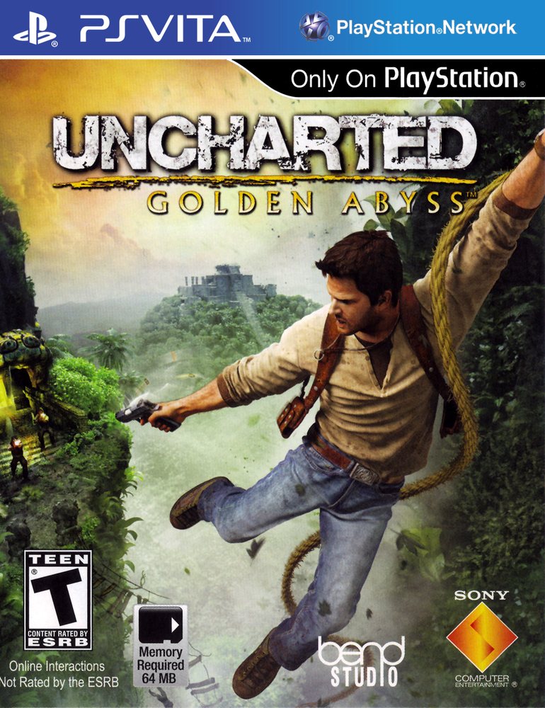 Uncharted - Golden Abyss Box Art - Front